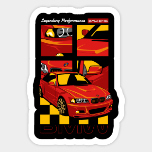 Luxury BMW E46 Sticker